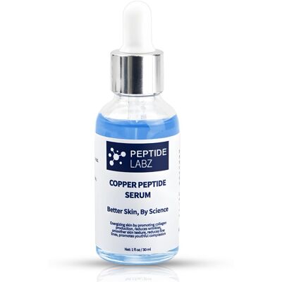 PeptideLabz Copper Peptide GHK-Cu 12% Serum for Face - Anti-Wrinkle, Collagen Bo PeptideLabz Copper Peptide GHK-Cu 12% Serum for Face - Anti-Wrinkle, Collagen Bo