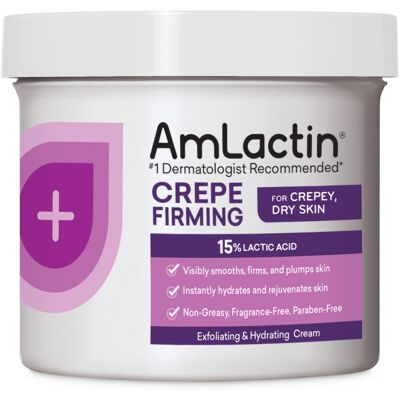 AmLactin Crepe Firming Cream - 12 oz Body Cream with 15% Lactic Acid - Exfoliato AmLactin Crepe Firming Cream - 12 oz Body Cream with 15% Lactic Acid - Exfoliato