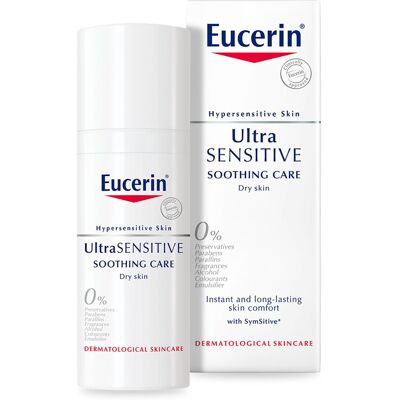 Eucerin UltraSensitive Soothing Care Day Cream (Dry Skin) 50ml, Face Cream for S Eucerin UltraSensitive Soothing Care Day Cream (Dry Skin) 50ml, Face Cream for S