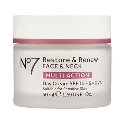 Boots No7 No7 Restore & Renew Face & Neck Multi Action Day Cream 50ml Boots No7 No7 Restore & Renew Face & Neck Multi Action Day Cream 50ml