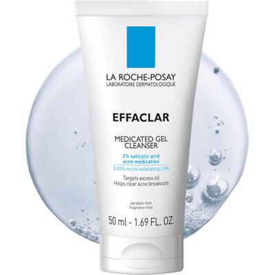 La Roche-Posay Effaclar Medicated Gel Cleanser, 2% Salicylic Acid Cleanser + LHA La Roche-Posay Effaclar Medicated Gel Cleanser, 2% Salicylic Acid Cleanser + LHA