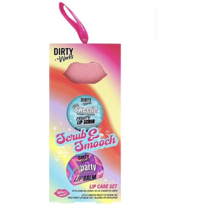 Unbranded Dirty Works Scrub & Smooch Lip Care Gift Set Xmas Unbranded Dirty Works Scrub & Smooch Lip Care Gift Set Xmas