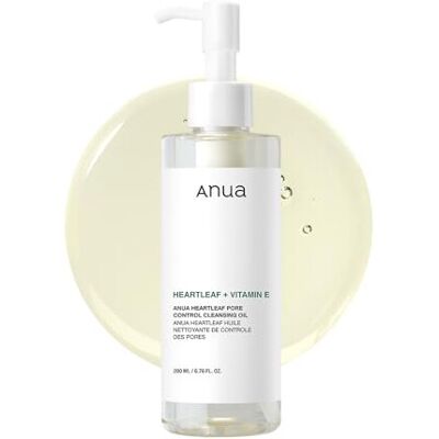 ANUA Heartleaf Pore Control Cleansing Oil, Oil Cleanser for Face, Makeup Blackhe ANUA Heartleaf Pore Control Cleansing Oil, Oil Cleanser for Face, Makeup Blackhe