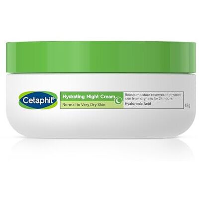 Cetaphil Hyaluronic Acid Night Cream, 50ml, Moisturiser For Sensitive Skin, Hydr Cetaphil Hyaluronic Acid Night Cream, 50ml, Moisturiser For Sensitive Skin, Hydr