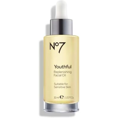 Boots No7 Youthful Replenishing Facial Oil 30ml-FOR ALL SKIN TYPES-GIVES MORE RA Boots No7 Youthful Replenishing Facial Oil 30ml-FOR ALL SKIN TYPES-GIVES MORE RA