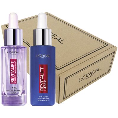 L’Oréal Paris L'Or?al Skin Expert Hyaluronic Acid & Retinol Serum Duo Set, Day To Night Serum L’Oréal Paris L'Or?al Skin Expert Hyaluronic Acid & Retinol Serum Duo Set, Day To Night Serum