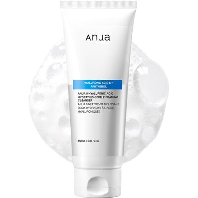 ANUA Hydrating Gentle Foaming Cleanser, Hyaluronic Acid, Glycerin, Zinc PCA, Pan ANUA Hydrating Gentle Foaming Cleanser, Hyaluronic Acid, Glycerin, Zinc PCA, Pan