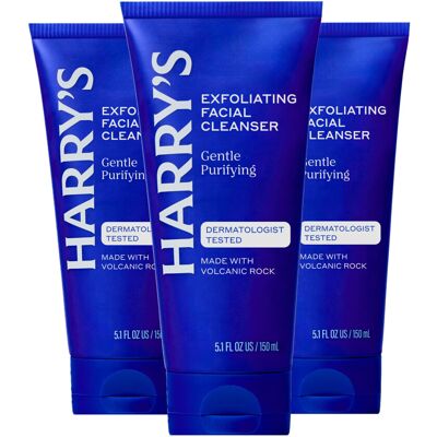 Harry's Exfoliating Face Wash for Men, Gentle Facial Skin Care Products with Vol Harry's Exfoliating Face Wash for Men, Gentle Facial Skin Care Products with Vol
