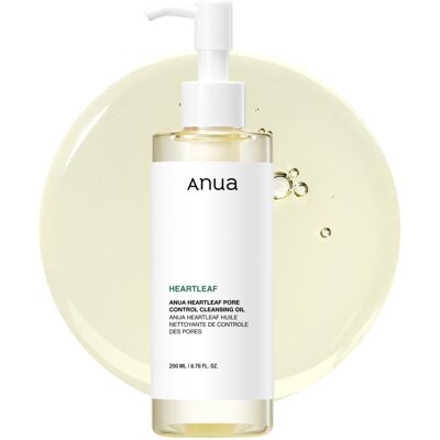 ANUA Heartleaf Pore Control Cleansing Oil, Oil Cleanser for Face, Makeup Blackhe ANUA Heartleaf Pore Control Cleansing Oil, Oil Cleanser for Face, Makeup Blackhe