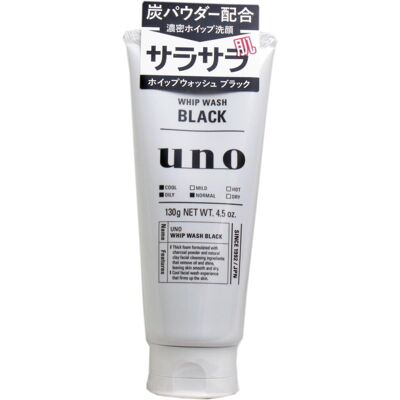 SHISEIDO UNO Whip Wash Black Facial Cleanser Face Wash Foam WJC01984 130g SHISEIDO UNO Whip Wash Black Facial Cleanser Face Wash Foam WJC01984 130g