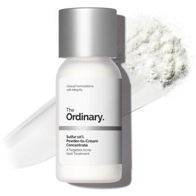 The Ordinary Sulfur 10% Powder-to-Cream Acne Spot Treatment Concentrate, Reduces The Ordinary Sulfur 10% Powder-to-Cream Acne Spot Treatment Concentrate, Reduces