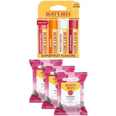Burts Bees Bundle - Grapefruit, Mango, Coconut & Pear, Pomegranate 4Tubes, 0.15 Burts Bees Bundle - Grapefruit, Mango, Coconut & Pear, Pomegranate 4Tubes, 0.15