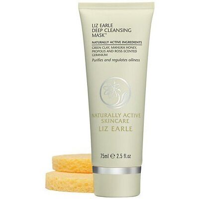 Liz Earle Deep Cleansing Mask 75ml with 2 sponges Liz Earle Deep Cleansing Mask 75ml with 2 sponges