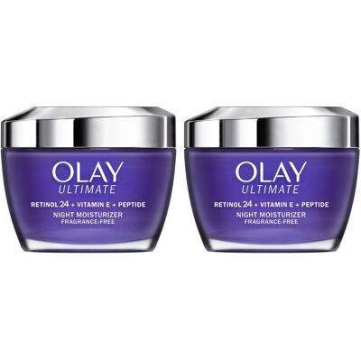 Olay Ultimate Retinol 24 + Vitamin E + Peptide Night Moisturizer (1.7 Oz, 2 Pk) Olay Ultimate Retinol 24 + Vitamin E + Peptide Night Moisturizer (1.7 Oz, 2 Pk)