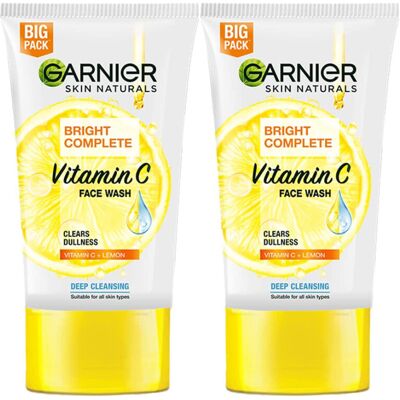 Garnier Skin Naturals Bright Complete Vitamin C Facewash, For Brighter And Glowi Garnier Skin Naturals Bright Complete Vitamin C Facewash, For Brighter And Glowi