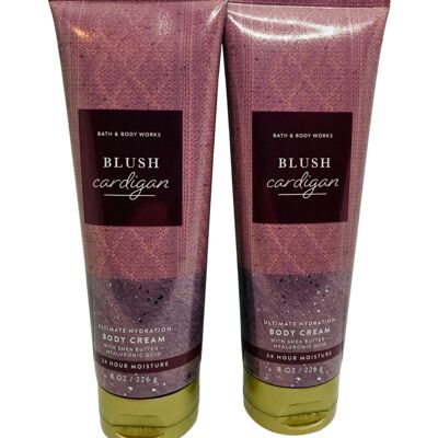 Bath & Body Works Women's Blush Cardigan Ultimate Hydration Body Cream 8 Ounces Bath & Body Works Women's Blush Cardigan Ultimate Hydration Body Cream 8 Ounces