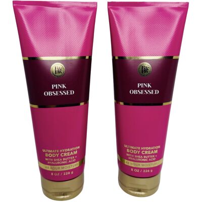 Bath & Body Works Womens Pink Obsessed Ultimate Hydration Body Cream 8 Ounces Pa Bath & Body Works Womens Pink Obsessed Ultimate Hydration Body Cream 8 Ounces Pa