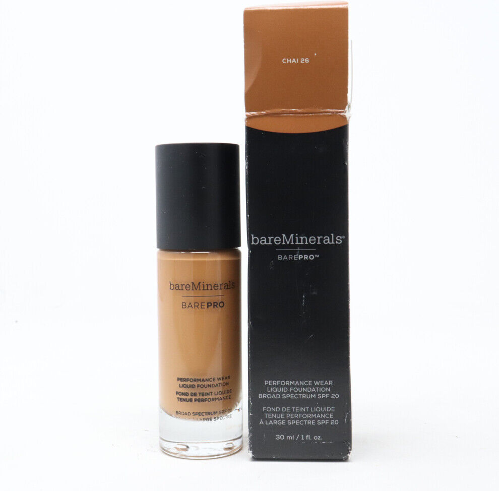 (Chai 26) Bareminerals Barepro 24Hr Performance Wear Liquid Foundation 1oz  New