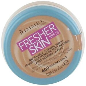 Rimmel Fresher Skin Foundation 25ml - Natural Beige #400 Rimmel Fresher Skin Foundation 25ml - Natural Beige #400