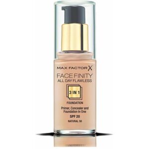 Max Factor Facefinity 3-in-1 Foundation, Primer & Concealer SPF20 Natural 50 (30 Max Factor Facefinity 3-in-1 Foundation, Primer & Concealer SPF20 Natural 50 (30