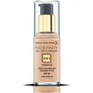 Max Factor Facefinity 3 In 1 All Day Flawless Foundation Spf20 - 40 Light Ivory Max Factor Facefinity 3 In 1 All Day Flawless Foundation Spf20 - 40 Light Ivory