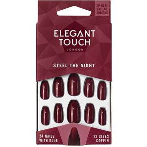 Elegant Touch Colour False Nails, Steel the Night, Oval Shape (previously known Elegant Touch Colour False Nails, Steel the Night, Oval Shape (previously known