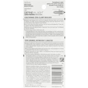 Maybelline New York Define A Lash Lengthening Washable Mascara Very Black 0 22 F Maybelline New York Define A Lash Lengthening Washable Mascara Very Black 0 22 F