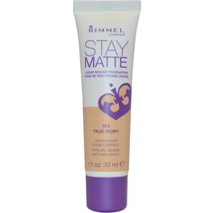Rimmel London Stay Matte Liquid Mousse Foundation Shine Control 30ml True Ivory Rimmel London Stay Matte Liquid Mousse Foundation Shine Control 30ml True Ivory
