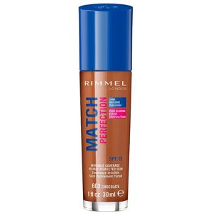 Rimmel London Match Perfection Foundation Invisible Coverage SPF15 30ml Chocolat Rimmel London Match Perfection Foundation Invisible Coverage SPF15 30ml Chocolat