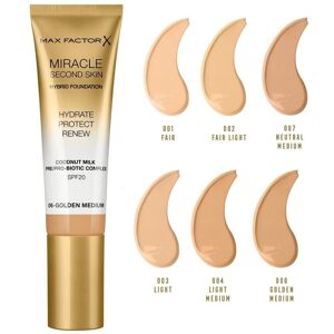 (06 Golden) Max Factor Miracle Second Skin Hydrating Foundation (06 Golden) Max Factor Miracle Second Skin Hydrating Foundation