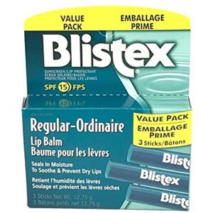 Blistex Medicated Lip Balm, 3 Balm Value Pack Pack of 3 Blistex Medicated Lip Balm, 3 Balm Value Pack Pack of 3