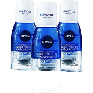 NIVEA Eye Make-Up Remover Double Effect, 125ml (Pack of 3) NIVEA Eye Make-Up Remover Double Effect, 125ml (Pack of 3)