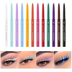 Unbranded 12 Color Eyeliner Set Matte Eyeliner Pencil Waterproof - Eyeliner Set Unbranded 12 Color Eyeliner Set Matte Eyeliner Pencil Waterproof - Eyeliner Set