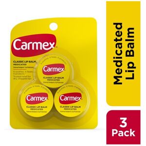 Carmex Medicated Lip Balm Jars, Lip Moisturizer for Dry, Chapped Lips, 0.25 OZ - Carmex Medicated Lip Balm Jars, Lip Moisturizer for Dry, Chapped Lips, 0.25 OZ -