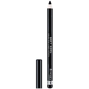 Rimmel London Soft Kohl Smudge-proof Eyeliner Pencil, Jet black, 1.2 g (Pack of Rimmel London Soft Kohl Smudge-proof Eyeliner Pencil, Jet black, 1.2 g (Pack of