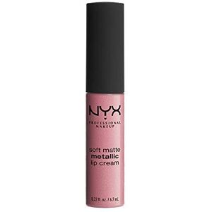 Nyx Professional Makeup Soft Matte Metallic Lip Cream, Liquid Lipstick - Milan ( Nyx Professional Makeup Soft Matte Metallic Lip Cream, Liquid Lipstick - Milan (