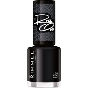 Rimmel London Rita Ora 60 Seconds Super Shine Nail Polish, 900 RITAS BLACK, 8 ml Rimmel London Rita Ora 60 Seconds Super Shine Nail Polish, 900 RITAS BLACK, 8 ml