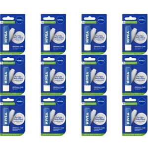 NIVEA Lip Balm Original Care 4.8g (Pack of 12) NIVEA Lip Balm Original Care 4.8g (Pack of 12)