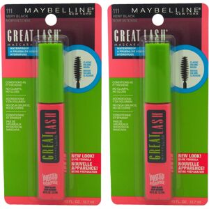 Great Lash Waterproof Mascara - # 111 Very Black by Maybelline for Women - 0.43 Great Lash Waterproof Mascara - # 111 Very Black by Maybelline for Women - 0.43