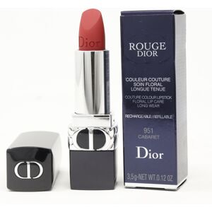 Christian Dior (951 Cabaret) Dior Rouge Dior Refillable Lipstick 0.12oz/3.5g New With Box Christian Dior (951 Cabaret) Dior Rouge Dior Refillable Lipstick 0.12oz/3.5g New With Box