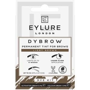 Eylure Dybrow Permanent Tint for Brows Dye Kit Light Brown Eylure Dybrow Permanent Tint for Brows Dye Kit Light Brown