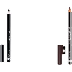 Rimmel London Soft Kohl Smudge-proof Eyeliner Pencil, Jet black, 1.2 g & London Rimmel London Soft Kohl Smudge-proof Eyeliner Pencil, Jet black, 1.2 g & London