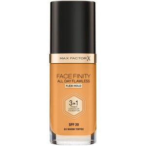 Max Factor Facefinity 3-in-1 All Day Flawless Liquid Foundation, SPF 20 - 83 Warm Toffee, 3 Max Factor Facefinity 3-in-1 All Day Flawless Liquid Foundation, SPF 20 - 83 Warm Toffee, 3