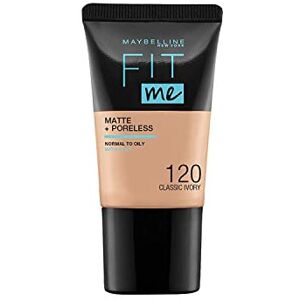 Maybelline Fit Me Matte + Poreless Foundation - 120 Classic Ivory - 18 ml Maybelline Fit Me Matte + Poreless Foundation - 120 Classic Ivory - 18 ml