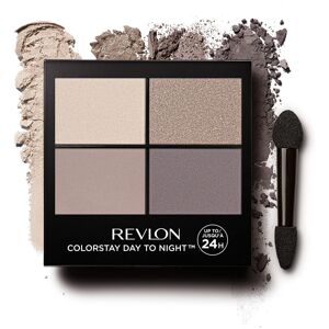 Revlon ColorStay Day to Night 24 Hour Eyeshadow Quad with Dual-Ended Applicator Brush, Revlon ColorStay Day to Night 24 Hour Eyeshadow Quad with Dual-Ended Applicator Brush,