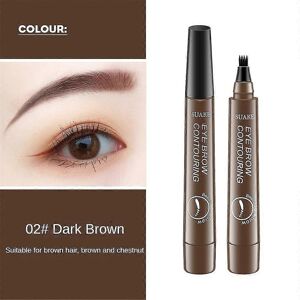 Unbranded (Dark brown) Eyebrow Pen Pencil Microblading Tattoo Waterproof 4 Fork Tip Brow M Unbranded (Dark brown) Eyebrow Pen Pencil Microblading Tattoo Waterproof 4 Fork Tip Brow M