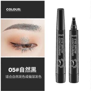 Unbranded (Black) Eyebrow Pen Pencil Microblading Tattoo Waterproof 4 Fork Tip Brow Make U Unbranded (Black) Eyebrow Pen Pencil Microblading Tattoo Waterproof 4 Fork Tip Brow Make U