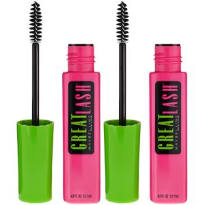 Maybelline New York Great Lash Washable Mascara Makeup Brownish Black 2 Count Maybelline New York Great Lash Washable Mascara Makeup Brownish Black 2 Count