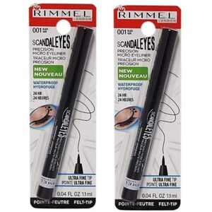 Rimmel London Scandaleyes Micro Eyeliner Waterproof Long-Wearing Smudge-Proof 00 Rimmel London Scandaleyes Micro Eyeliner Waterproof Long-Wearing Smudge-Proof 00