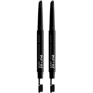 NYX PROFESSIONAL MAKEUP Fill & Fluff Eyebrow Pomade Pencil - Ash Brown Pack Of 2 NYX PROFESSIONAL MAKEUP Fill & Fluff Eyebrow Pomade Pencil - Ash Brown Pack Of 2